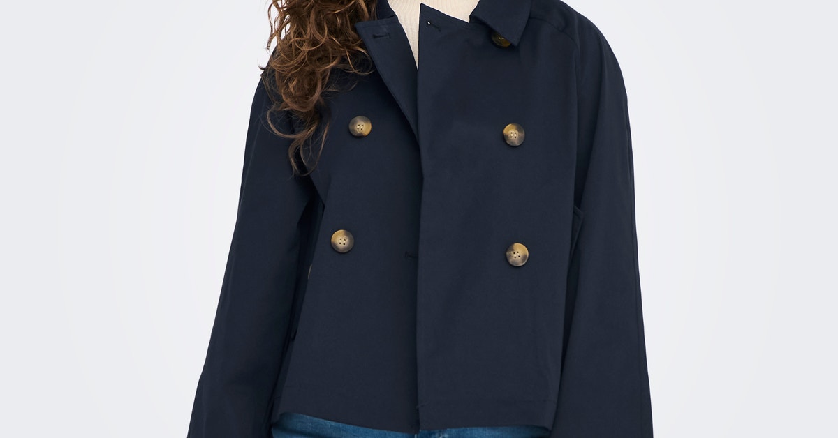 Only Trenchcoat Blau Kurz Buy VERO MODA Natural Short Trench Coat