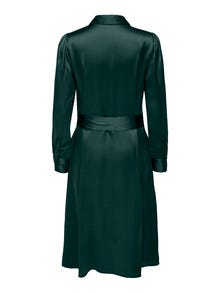 ONLY Regular Fit V-Neck Short dress -Scarab - 15274999