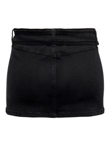 ONLY Low waist mini Denim skirt -Washed Black - 15275049