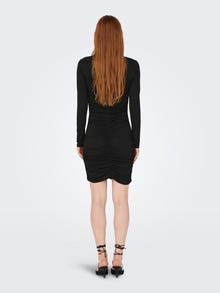 ONLY Slim Fit O-Neck Short dress -Black - 15275064