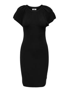 ONLY Korte mouwen Gebreide jurk -Black - 15275095