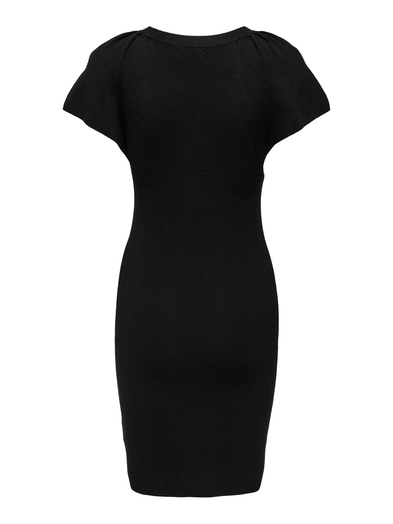 ONLY Short sleeved Knitted Dress -Black - 15275095