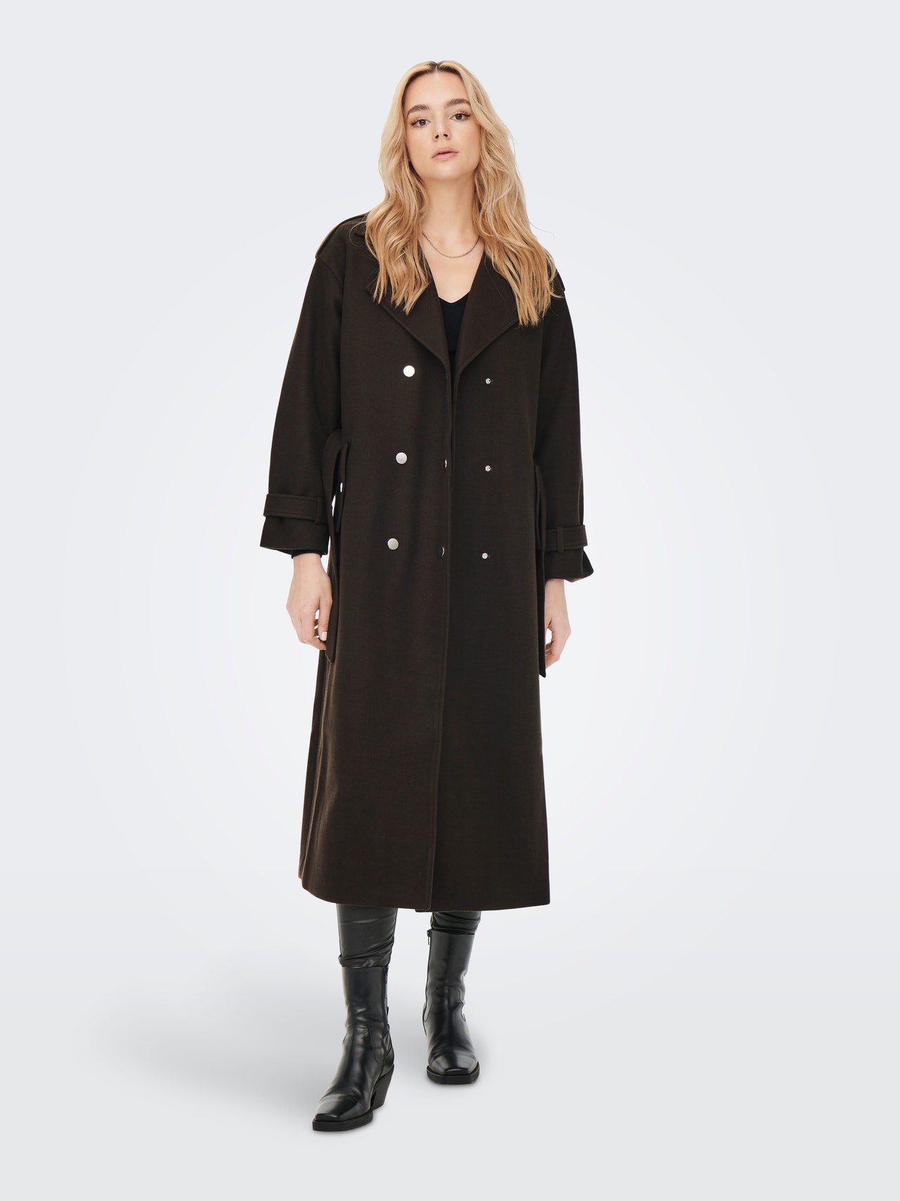 ONLY Long trenchcoat -Mulch - 15275168