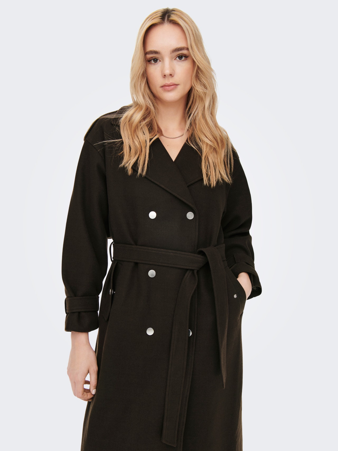 ONLY Lang trenchcoat -Mulch - 15275168