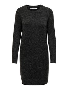 ONLY Long sleeved Knitted Dress -Black - 15275248
