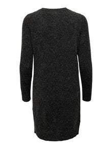 ONLY Långärmad Stickad klänning -Black - 15275248