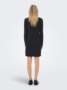 ONLY Långärmad Stickad klänning -Black - 15275248