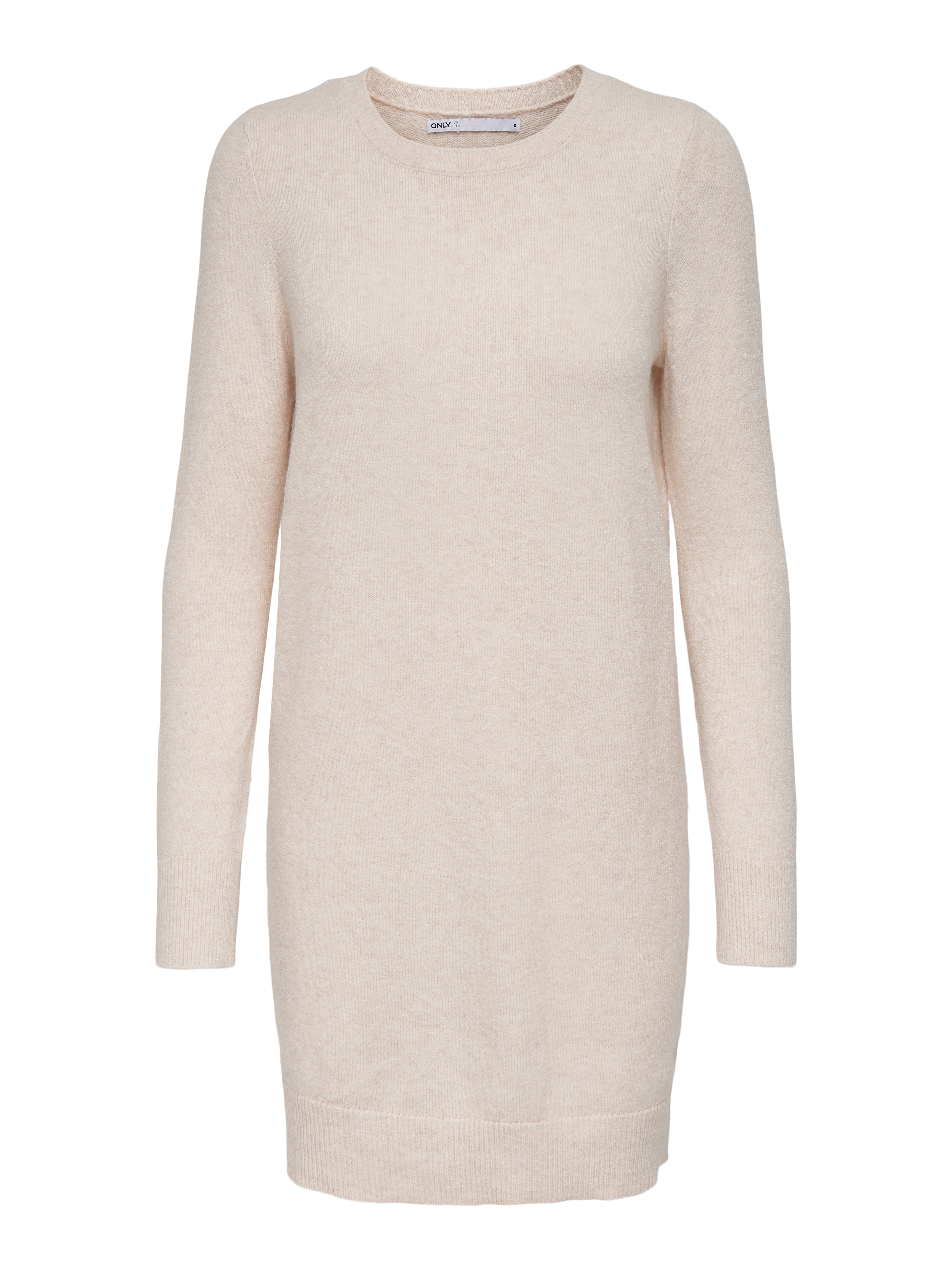 Long sleeved Knitted Dress | Beige | ONLY®
