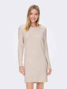 Loose Fit Knitted Dress Beige