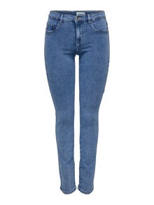 ONLY Jeans Slim Fit Taille moyenne Tall -Medium Blue Denim - 15275307
