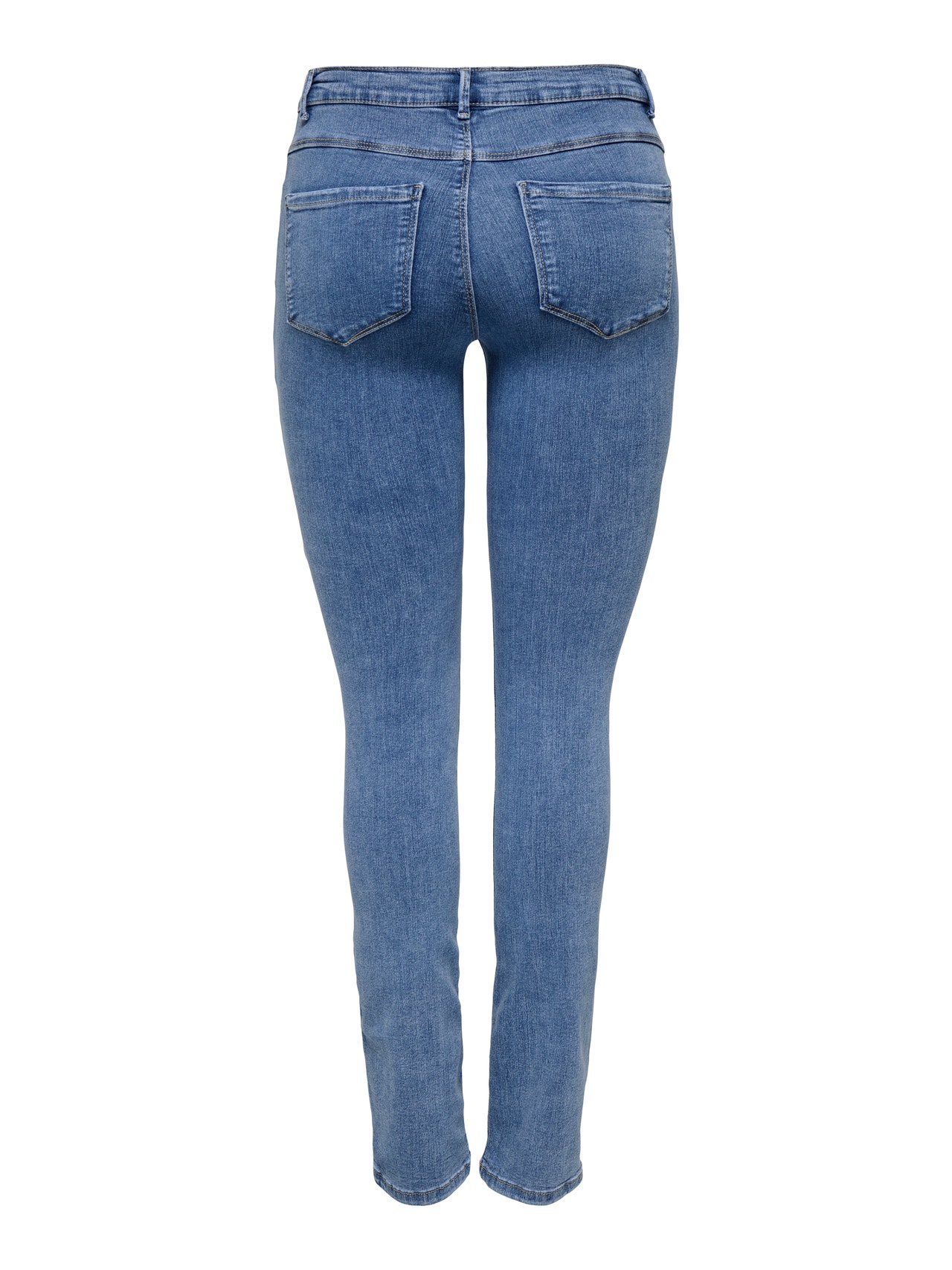 ONLY Jeans Slim Fit Taille moyenne Tall -Medium Blue Denim - 15275307