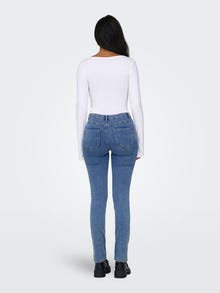 ONLY Slim Fit Mid waist Tall Jeans -Medium Blue Denim - 15275307