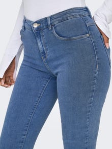 ONLY Jeans Slim Fit Taille moyenne Tall -Medium Blue Denim - 15275307