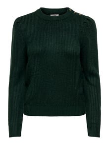 ONLY Button Knitted Pullover -Scarab - 15275360