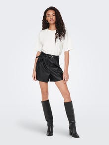 ONLY Regular Fit Mid waist Shorts -Black - 15275421