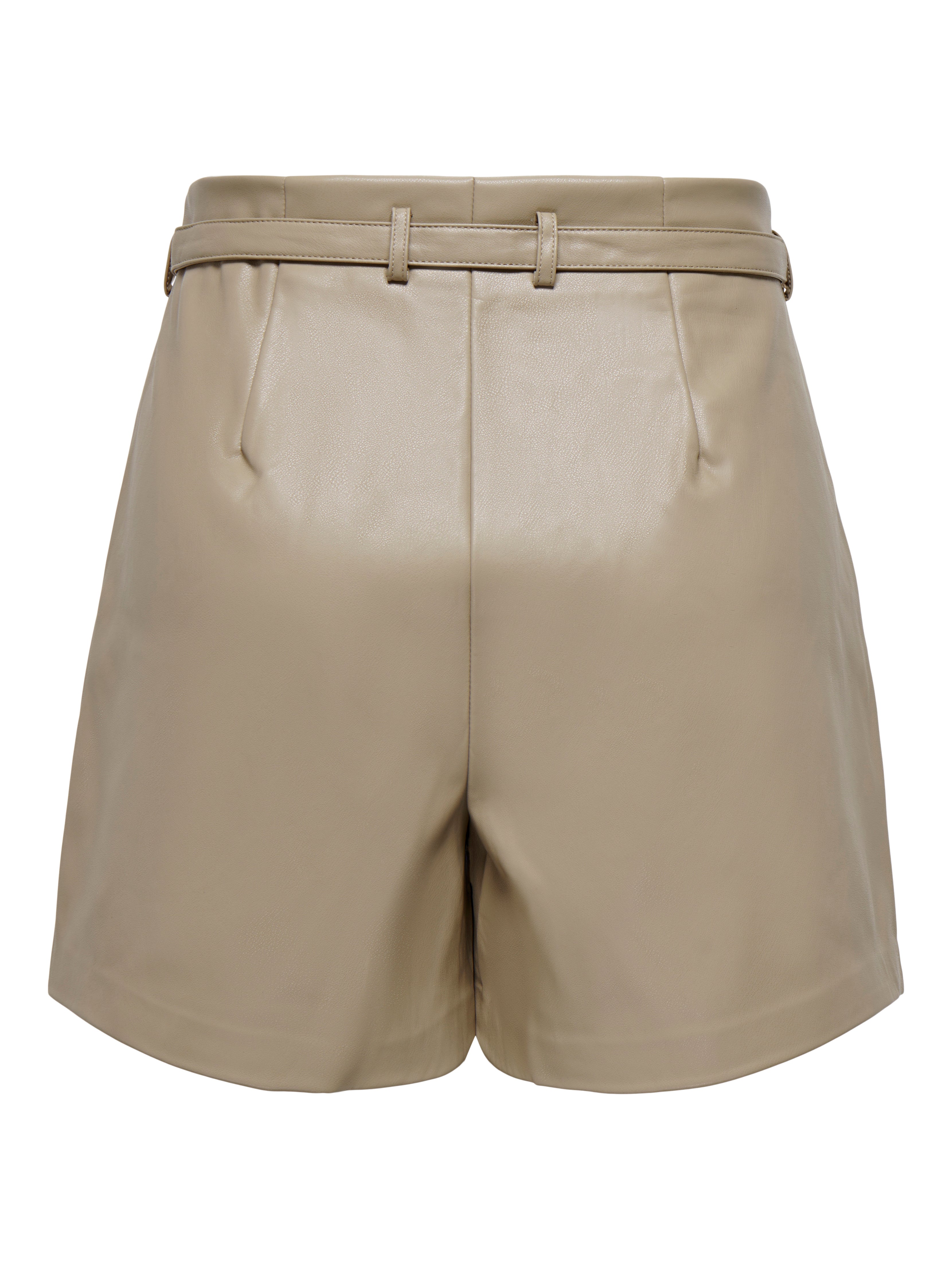 Faux leather shorts | Medium Brown | ONLY®