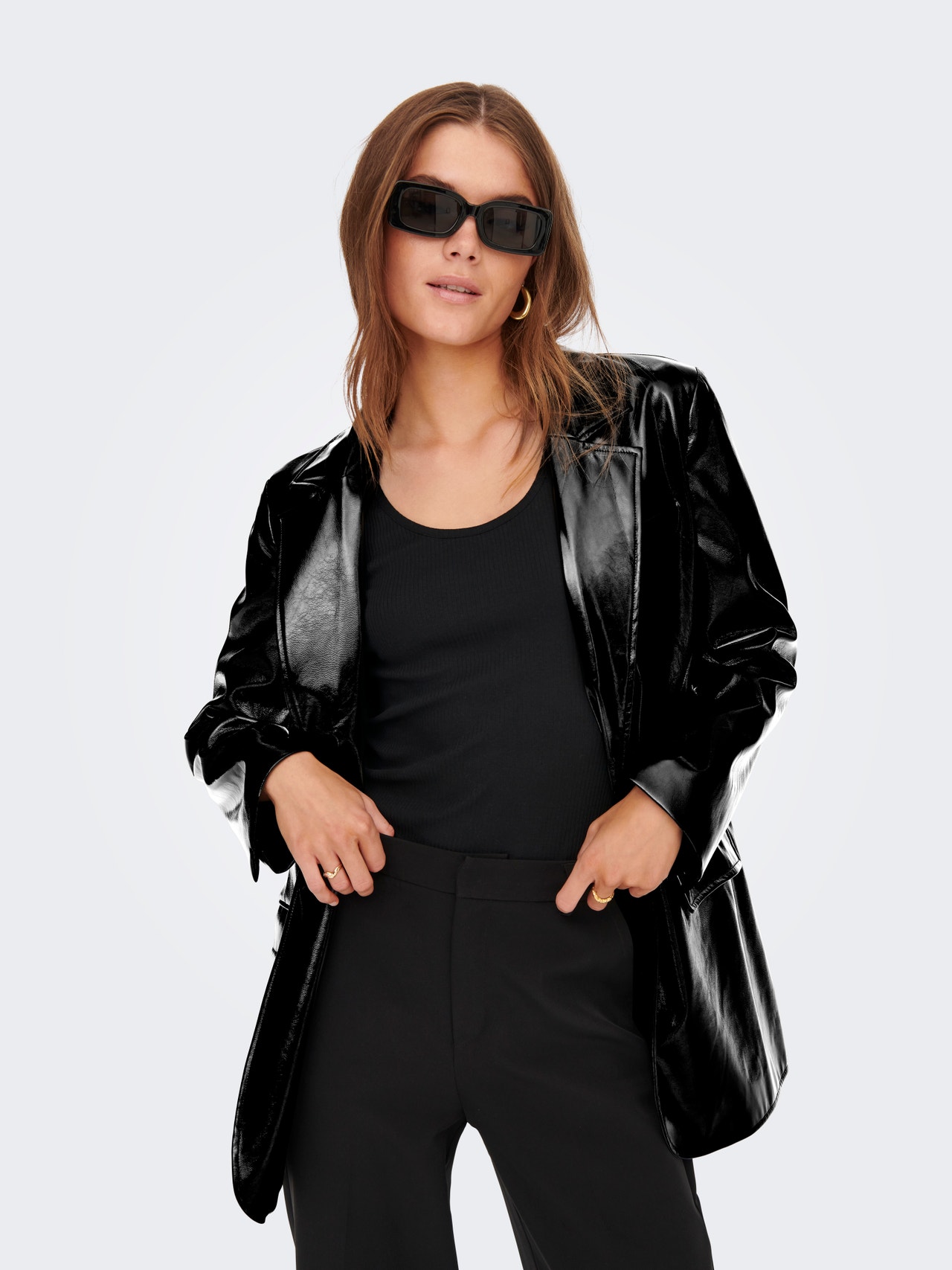 ONLY Blazers Oversize Fit Col à revers -Black - 15275579