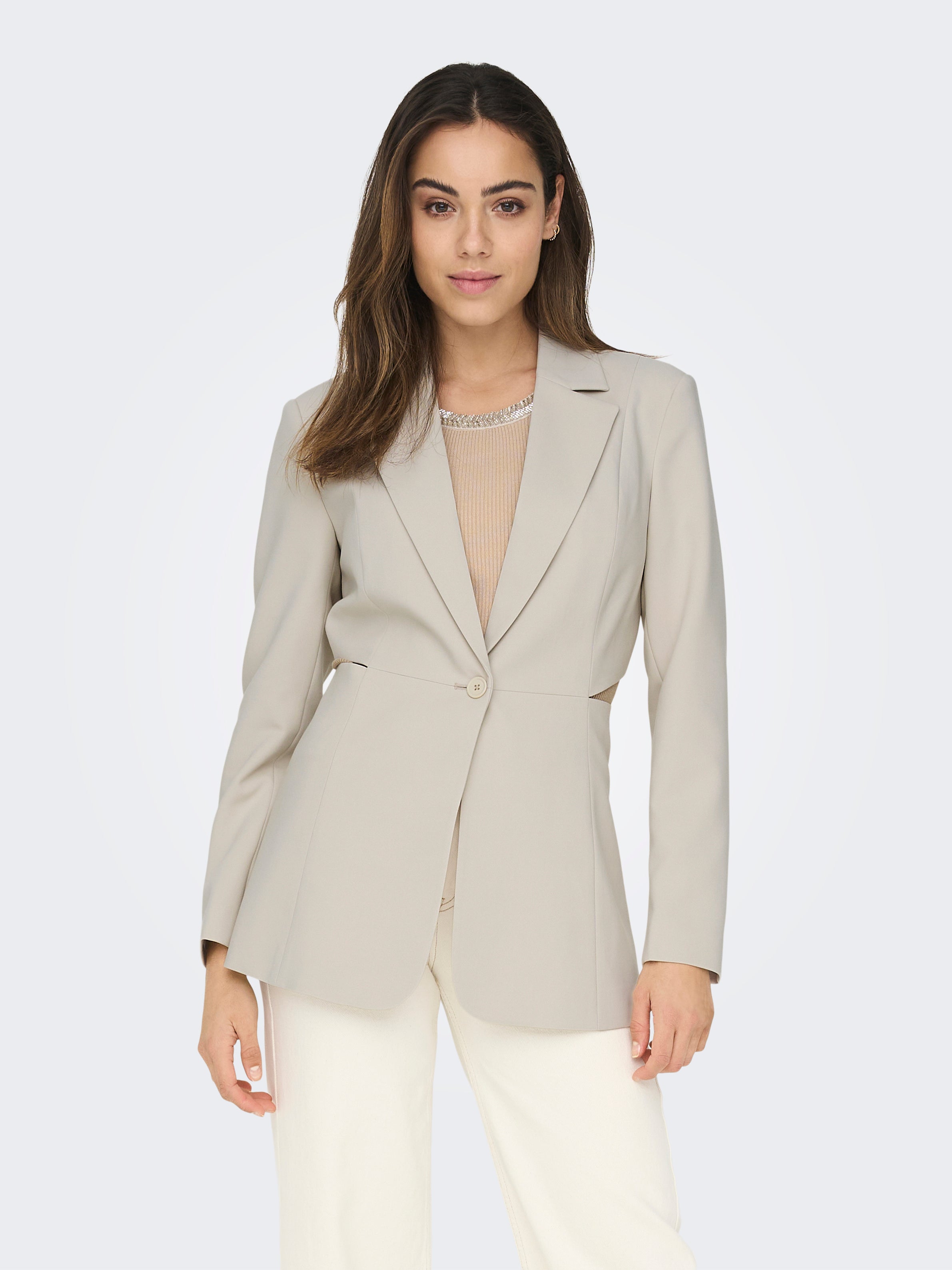 Light beige blazer clearance womens