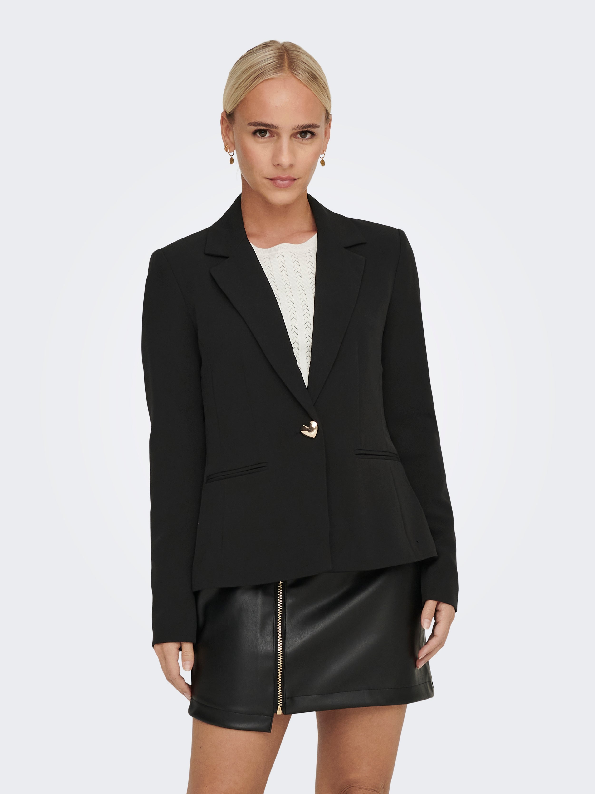 Women's Blazers: Black, White, Pink 