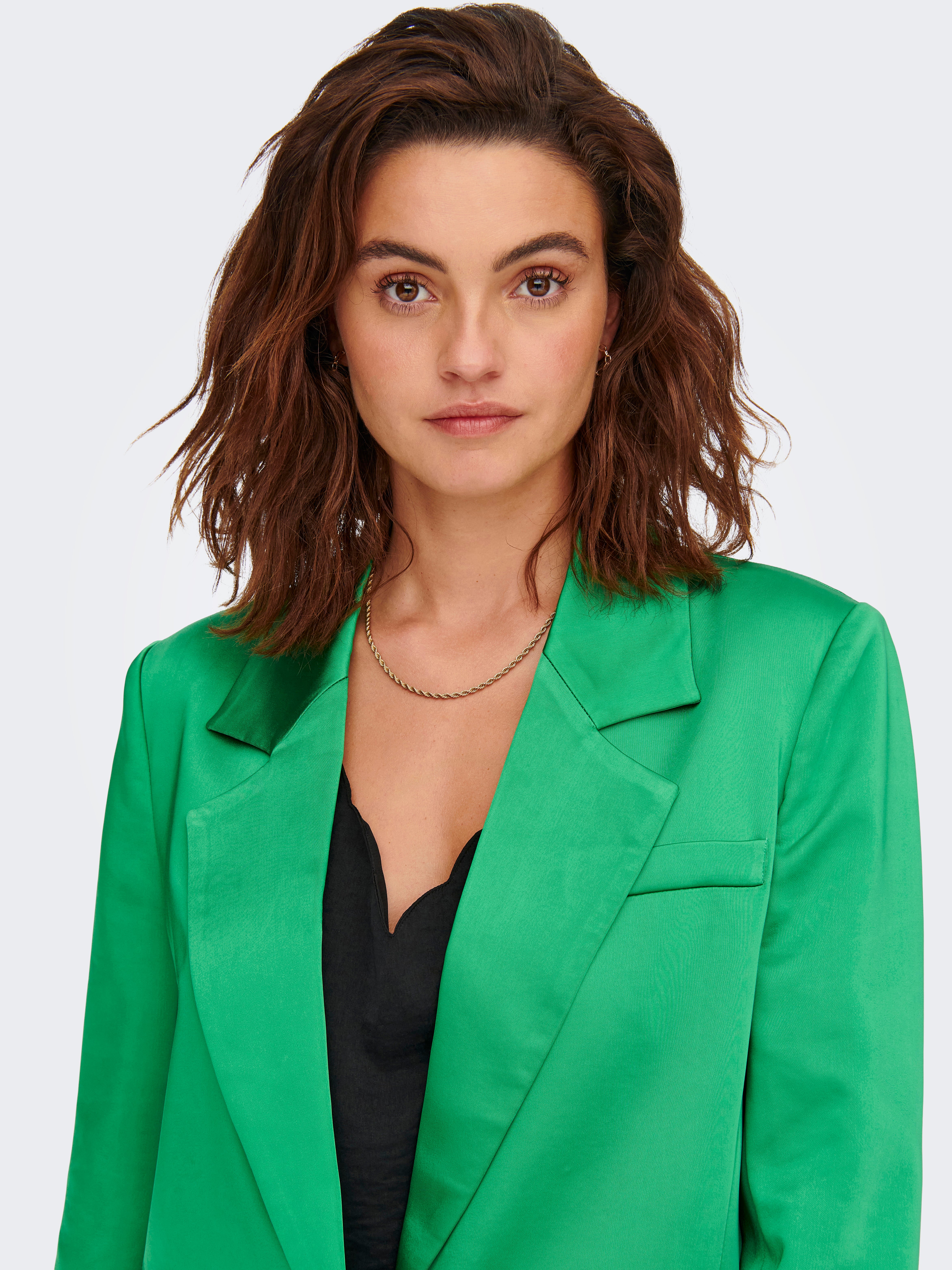 Satin on sale blazer womens