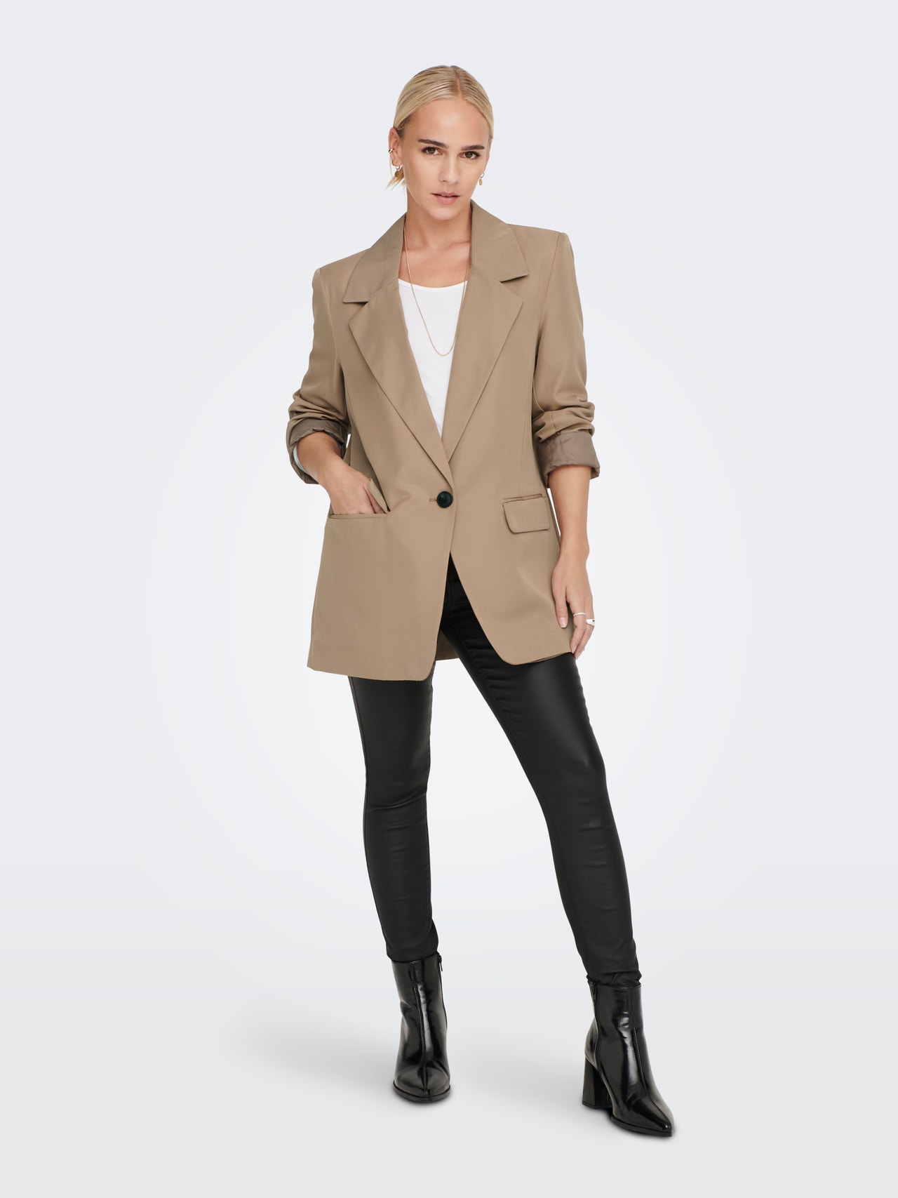 ONLY Blazers Oversize Fit Col à revers -Amphora - 15275828