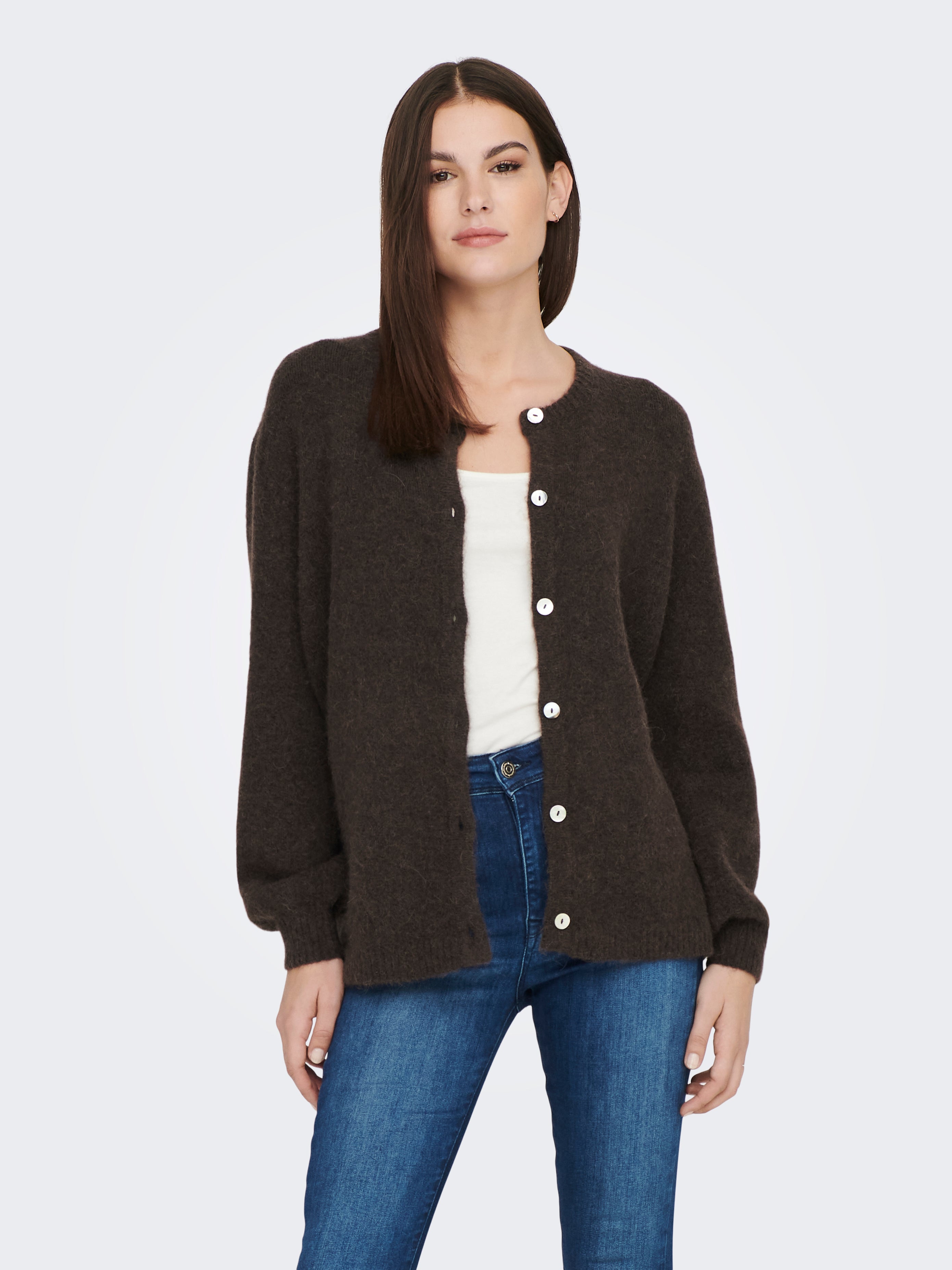 Fashion Knitted Coats Knitwear LaSalle Knitted Coat bronze-colored casual look 
