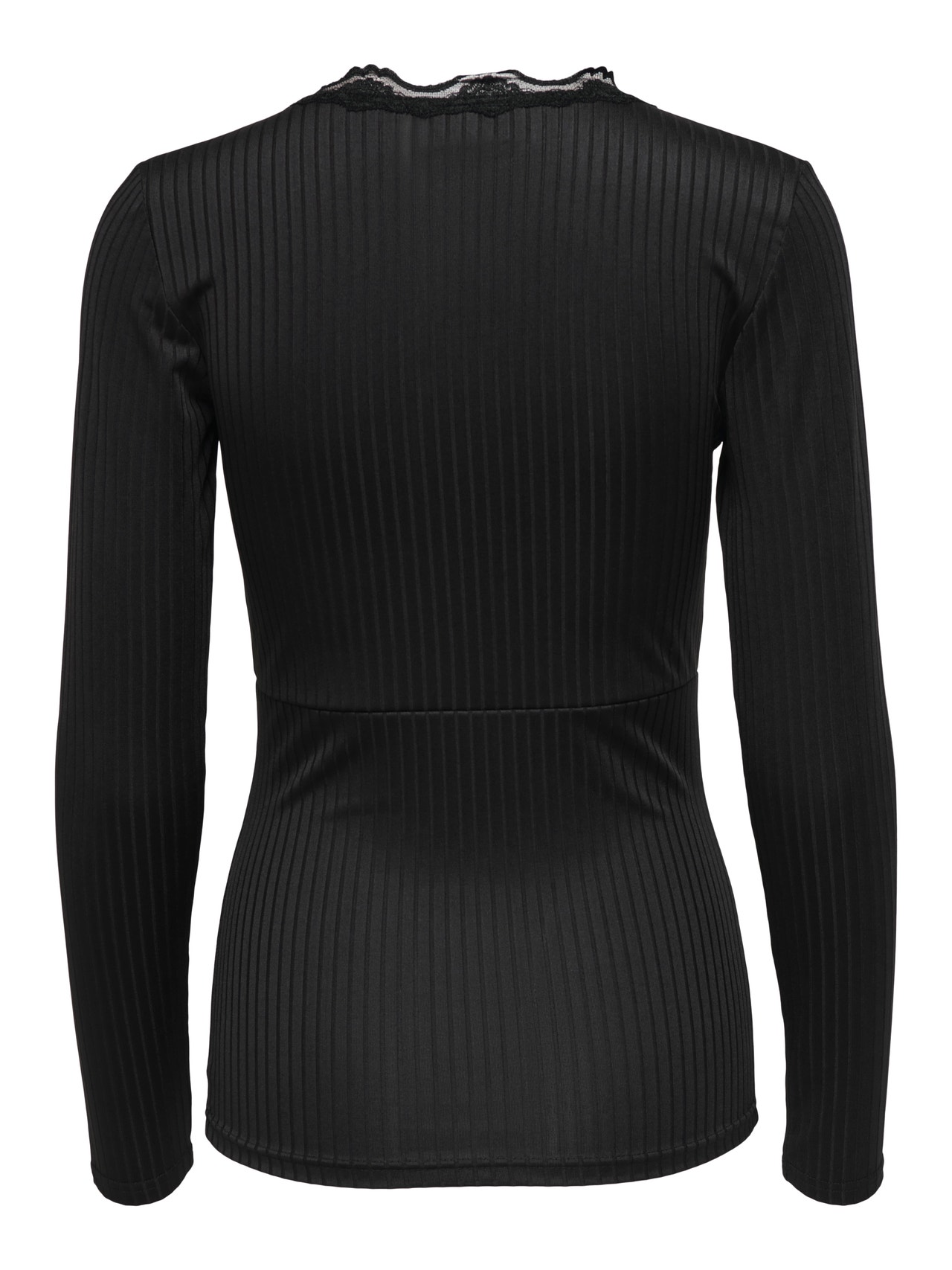 ONLY Wrap Long Sleeved Top -Black - 15276035