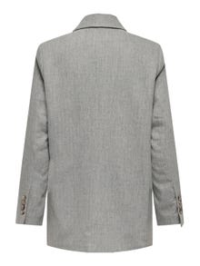 ONLY Classic Wool Blazer -Medium Grey Melange - 15276065