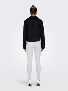 ONLY Skinny Fit Hög midja Tall Jeans -White Denim - 15276168