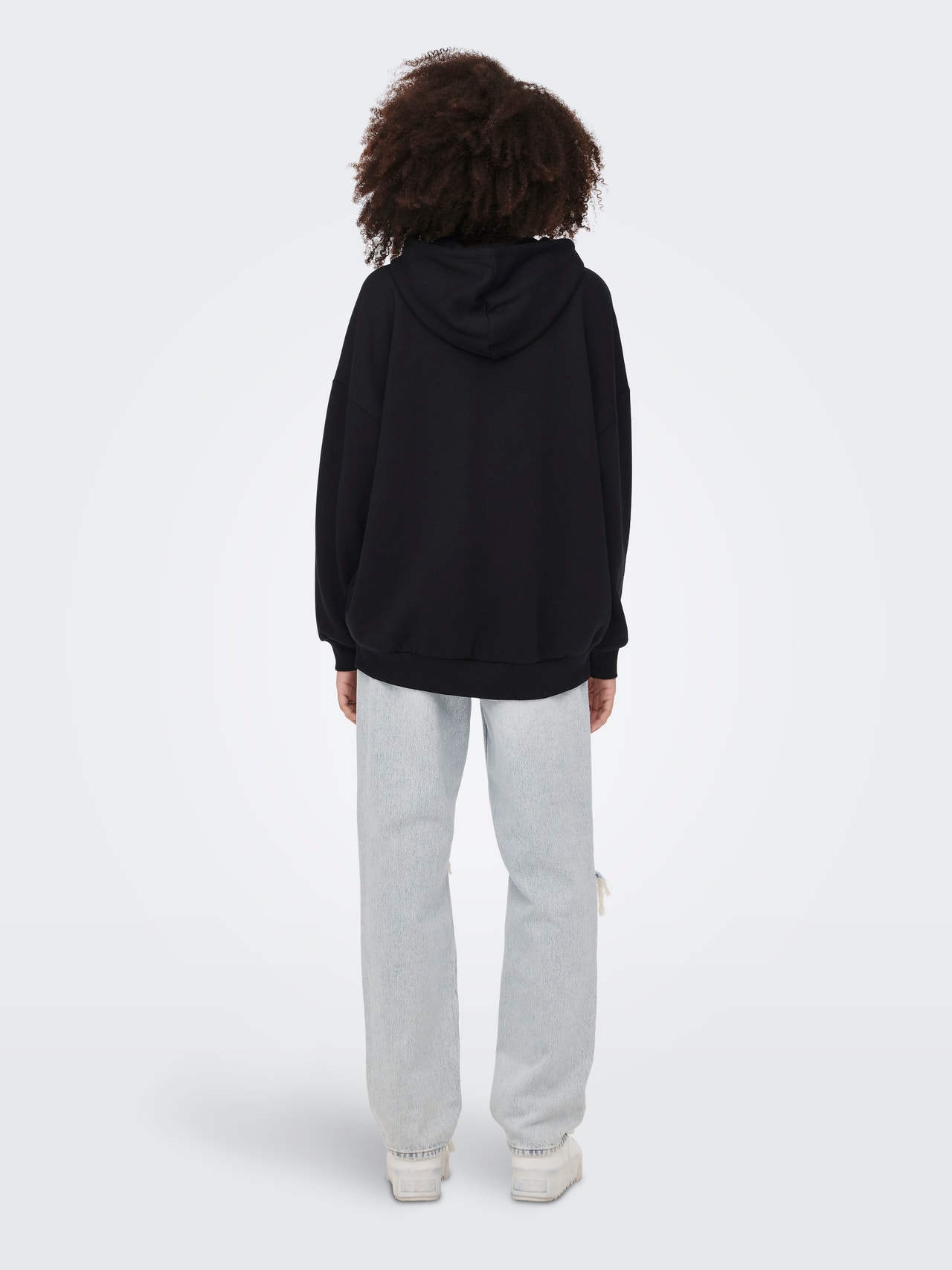 ONLY Oversize Fit Hoodie Sweatshirt -Black - 15276235