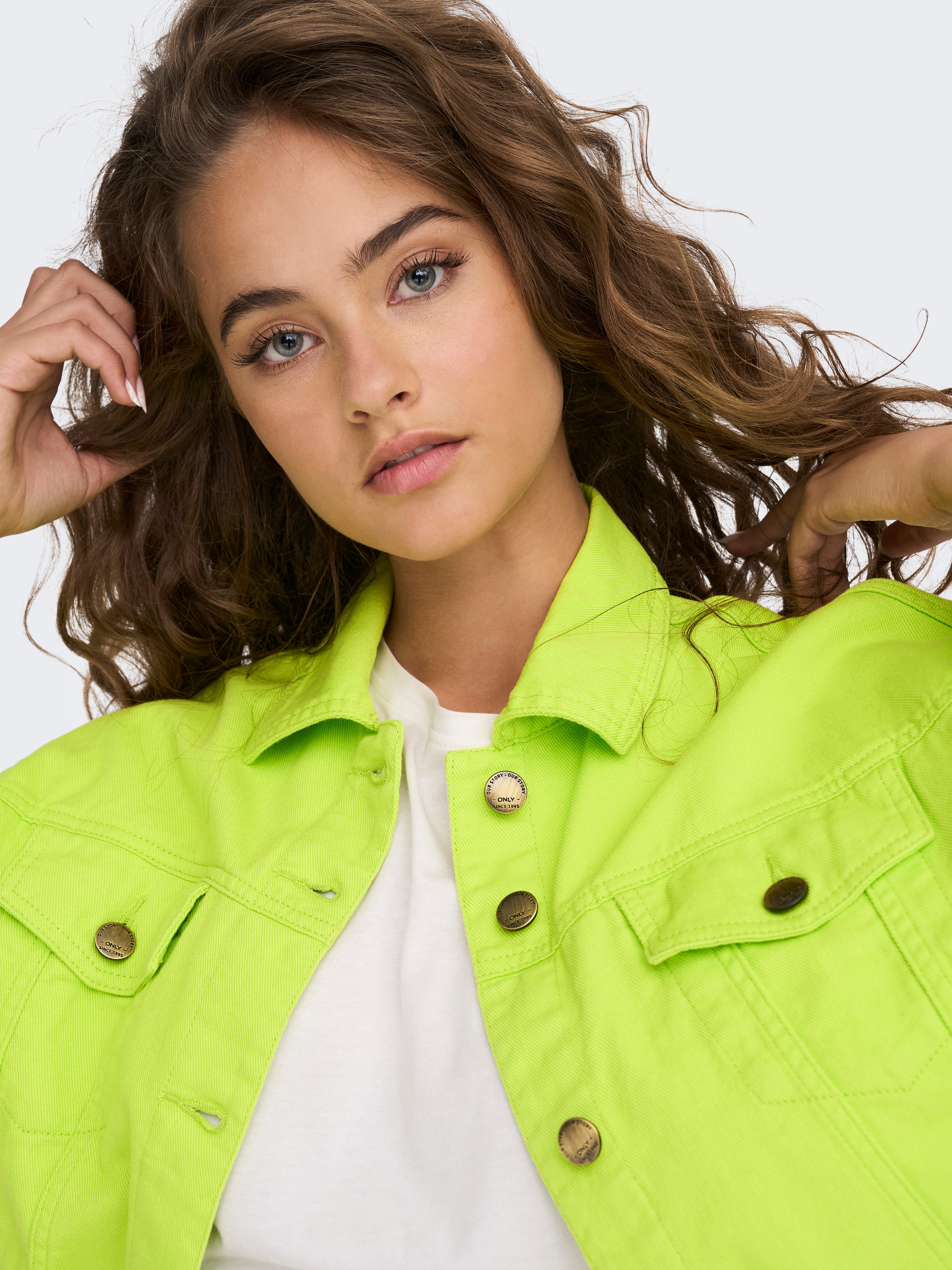 Lime green 2024 cropped jacket