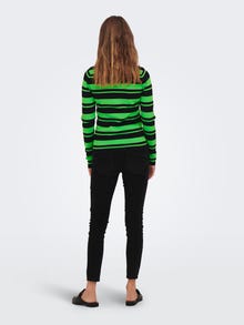 ONLY Mama Striped Knitted Pullover -Black - 15276525