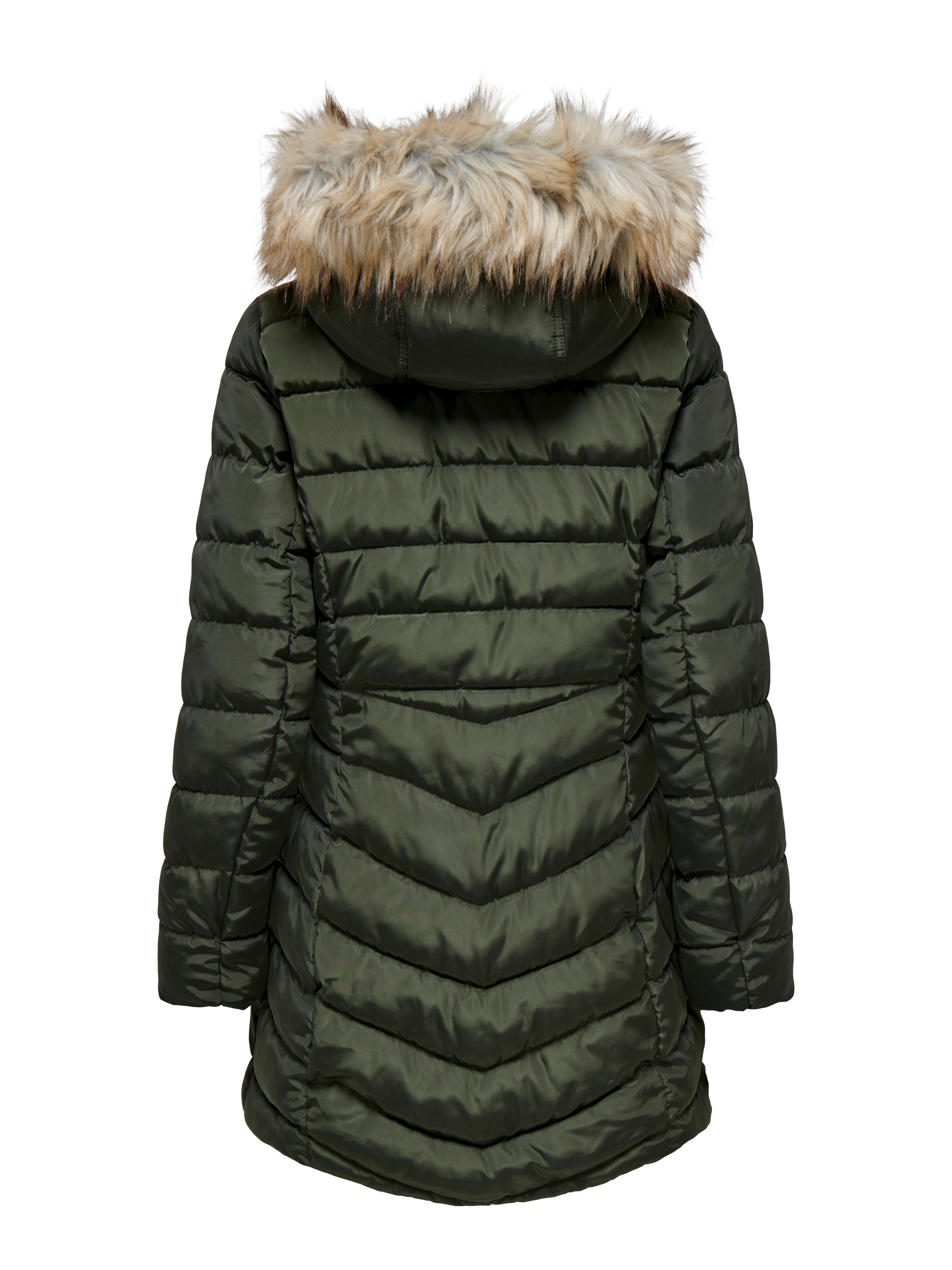 detachable fur hood coat