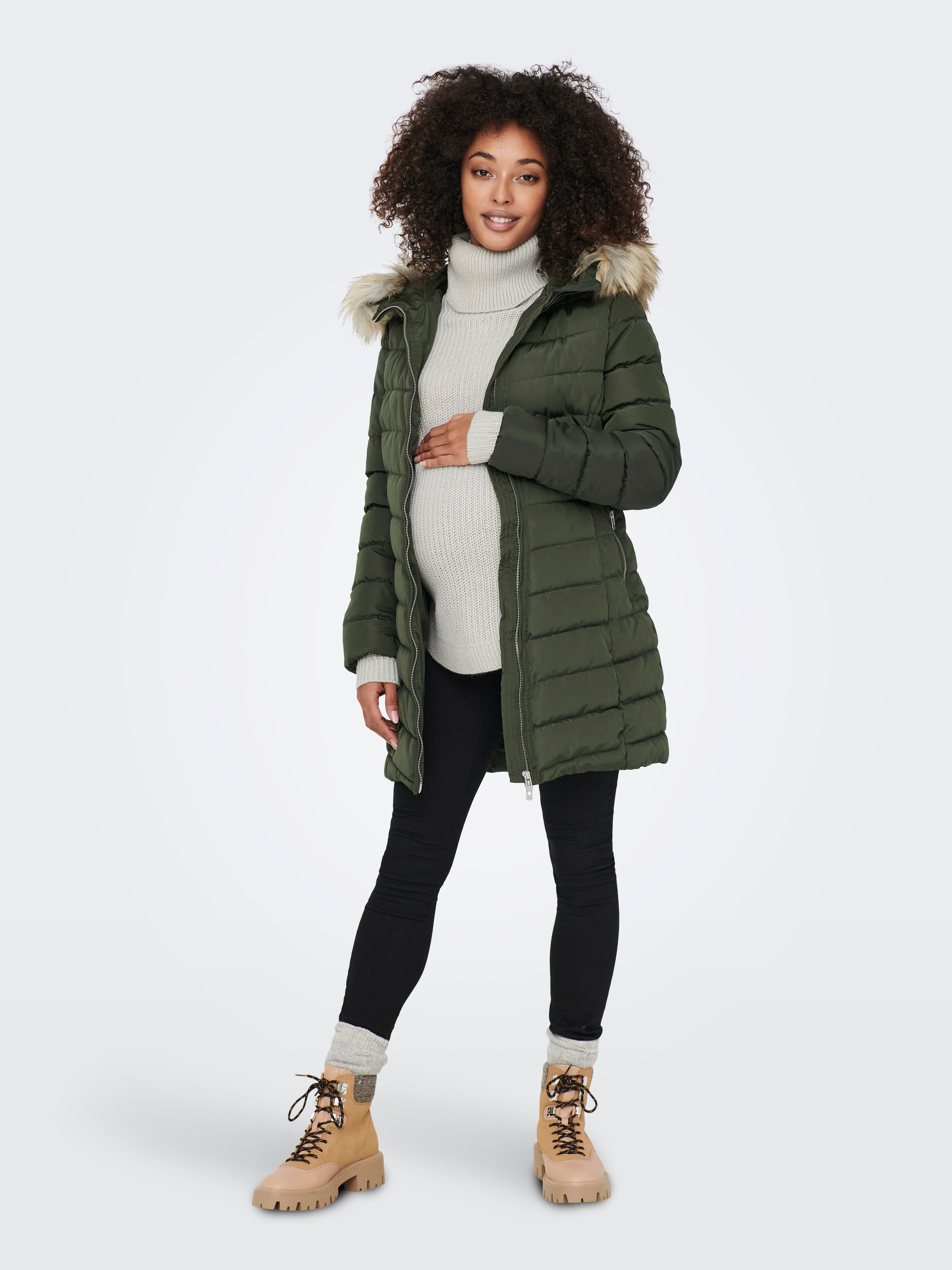 Only manteau fausse outlet fourrure