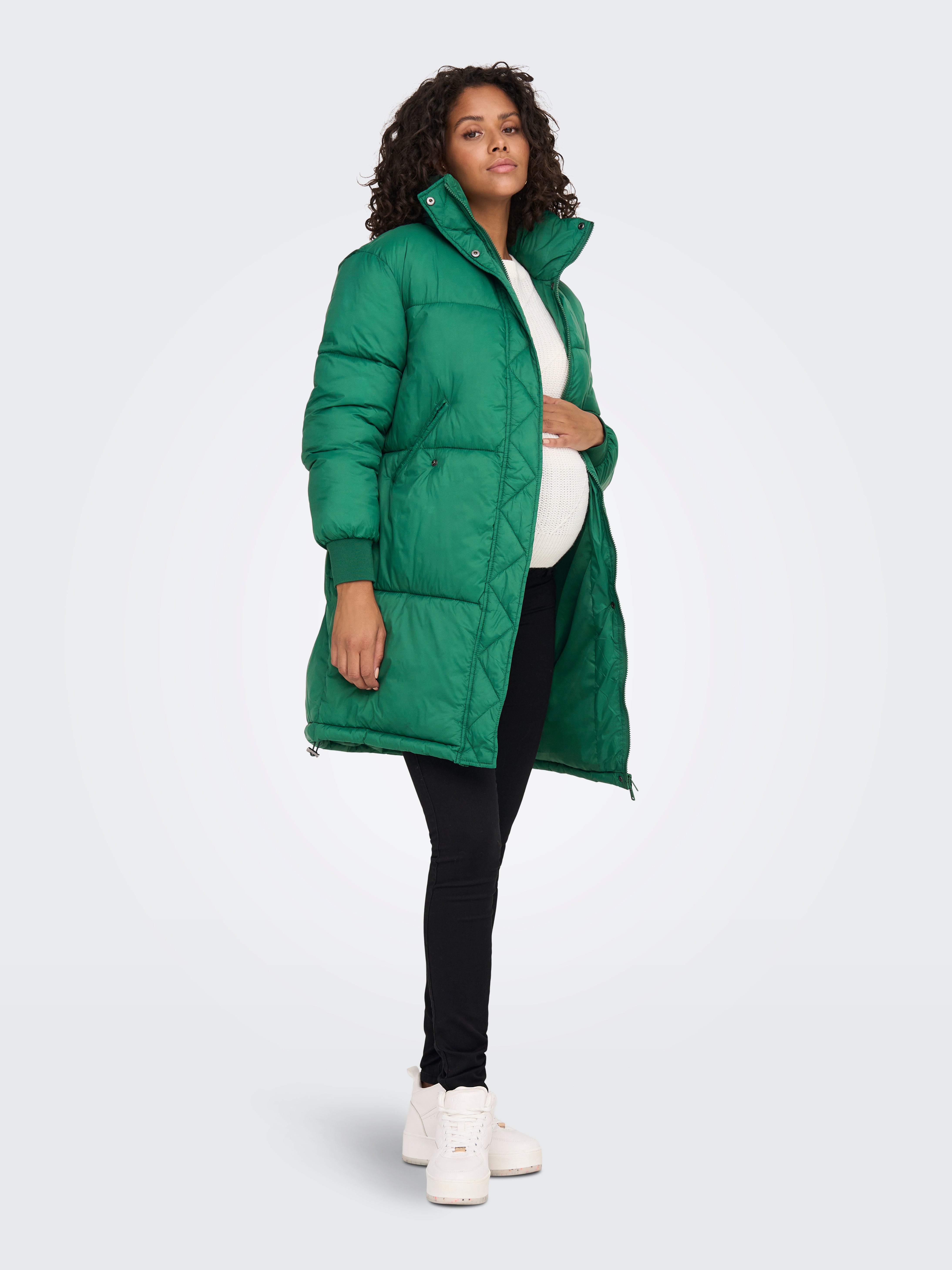 Quilted puffer clearance maternity coat