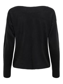 ONLY Boat neck Tall Pullover -Black - 15276563