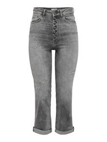 ONLY ONLEVELINA high-waist jeans -Grey Denim - 15276613