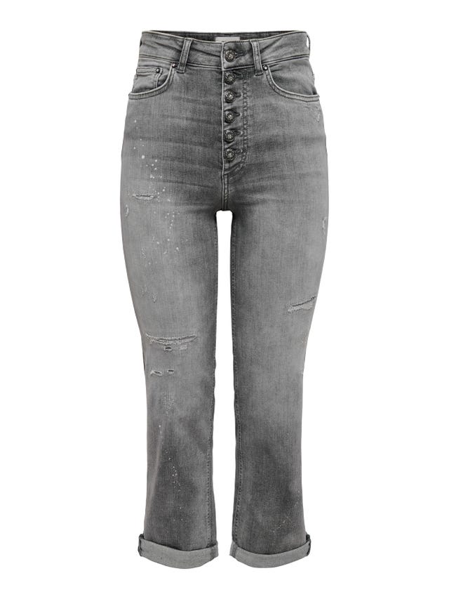 ONLY ONLEVELINA HIGH WAIST STRAIGHT JEANS - 15276613
