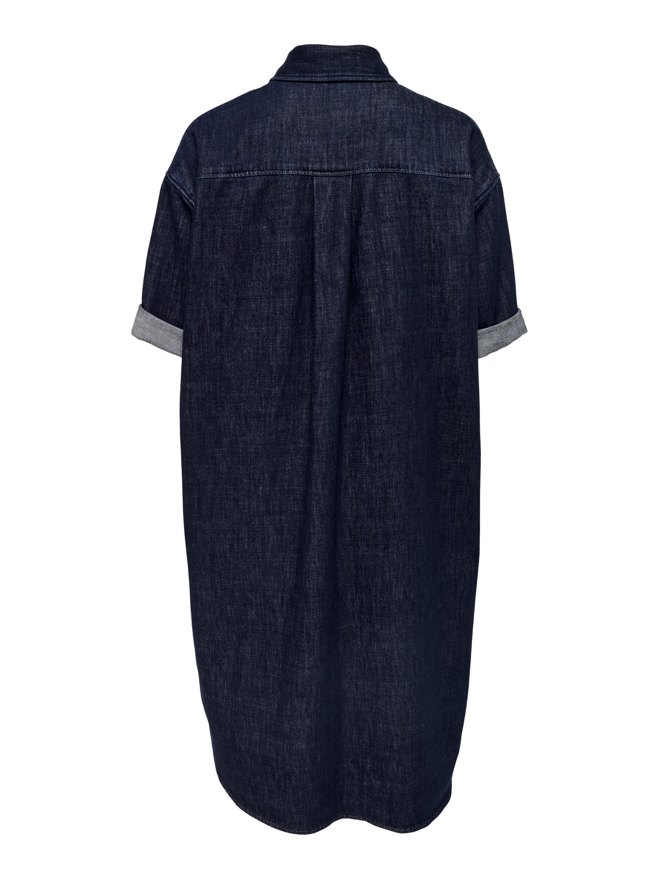 ONLY Oversize Fit Shirt collar Tall Shirt -Dark Blue Denim - 15276659