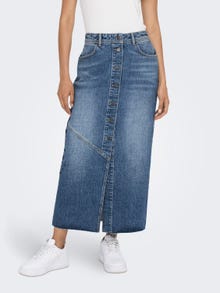 ONLY Maxi denim skirt -Medium Blue Denim - 15276723