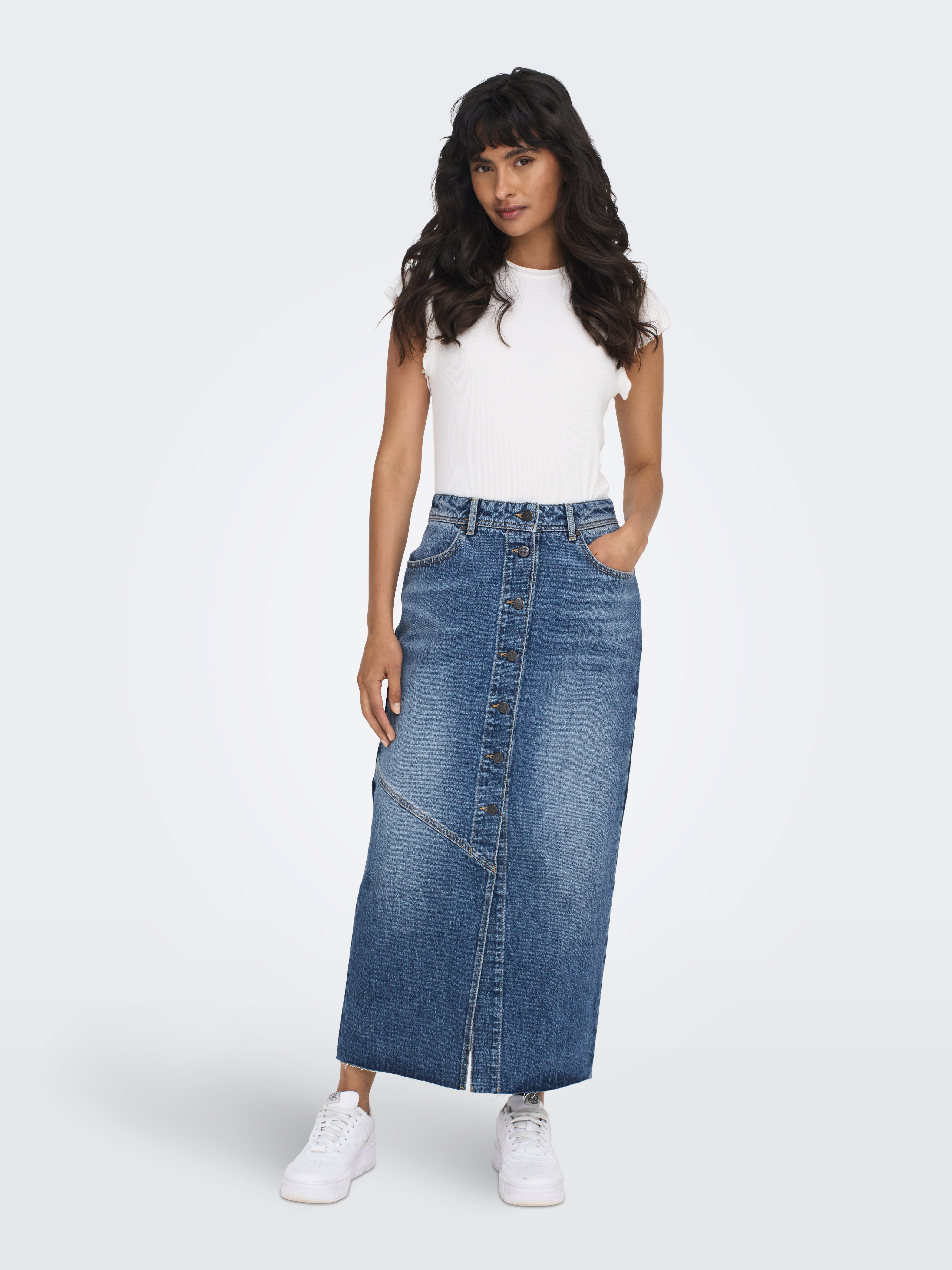 ONLSHEENA Denim Long skirt - Main Image