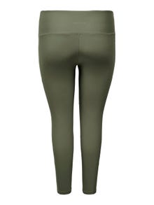ONLY Leggings Tight Fit Taille haute Curve -Dusty Olive - 15276824