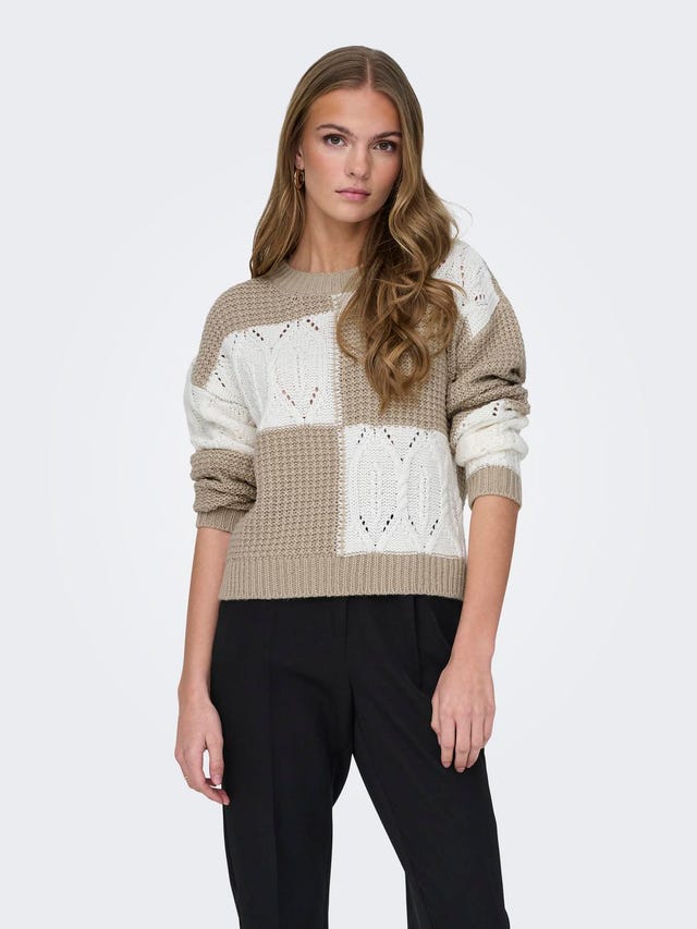 ONLY Knit Fit Rundhals Pullover - 15276930