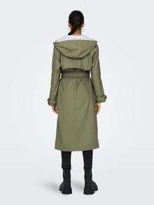 ONLY Regnfrakke trench coat -Aloe - 15277028