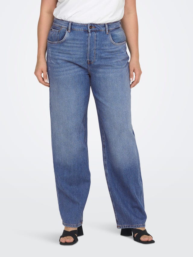 ONLY Weiter Beinschnitt Hohe Taille Jeans - 15277035
