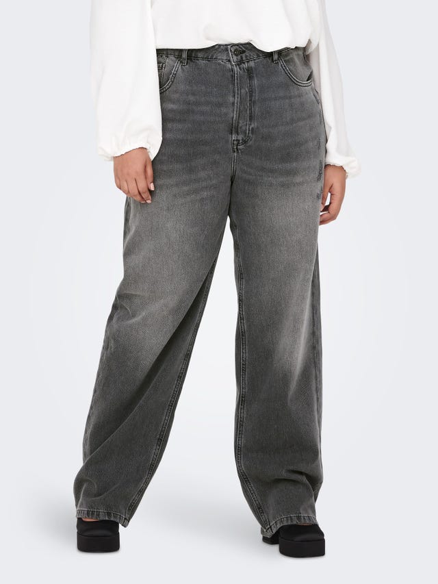 ONLY Weiter Beinschnitt Hohe Taille Jeans - 15277041