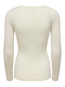 ONLY V-ringning Stickad tröja -Whitecap Gray - 15277047