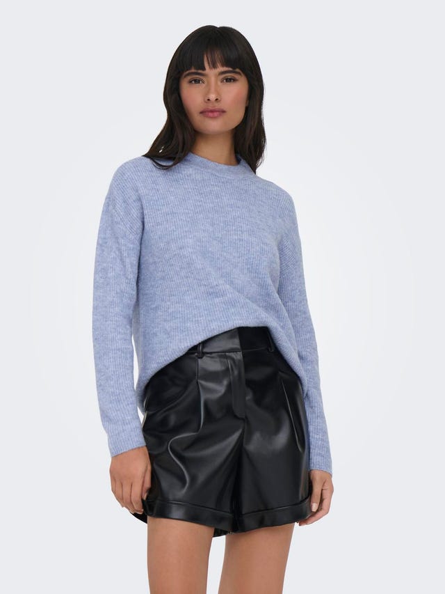 ONLY Regular Fit Round Neck Dropped shoulders Pullover - 15277080