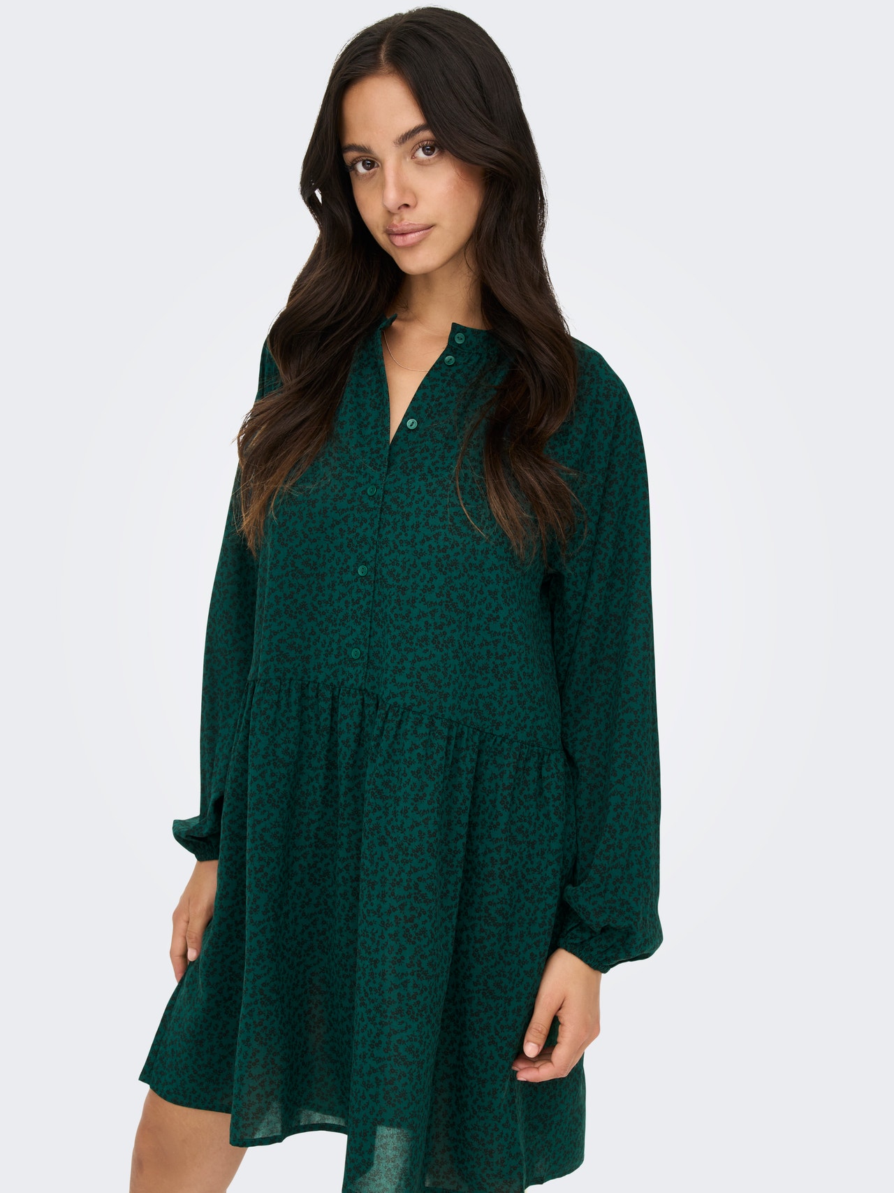 ONLY Long sleeved Shirt dress -Ponderosa Pine - 15277128