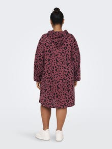 ONLY Curvy hoodie dress -Apple Butter - 15277222